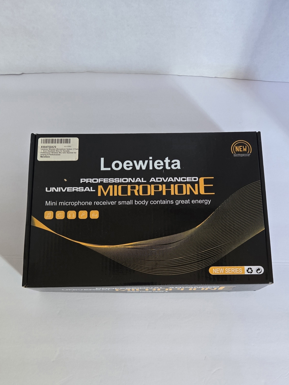 Loewieta Professional Advanced Universal Microphone Wireless System 2 Pack Black